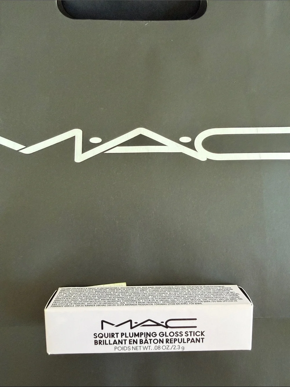 MAC Cosmetics Squirt Plumping Gloss Stick in White Packaging